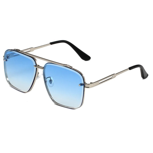 New Fashion Classic Square Sunglasses Cool Men Vintage Brand Design Metal Sun Glasses Women Shades UV400 Oculos De Sol - SUNGLASSES Apparel